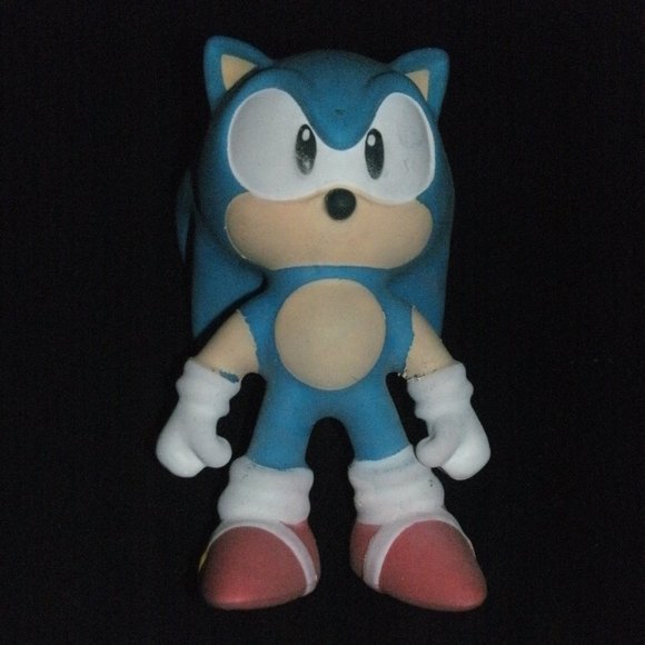 Moose Vintage Rare Sega Sonic The Hedgehog Rubber Stress Stretch Toy Figure 5" - Picture 1 of 4